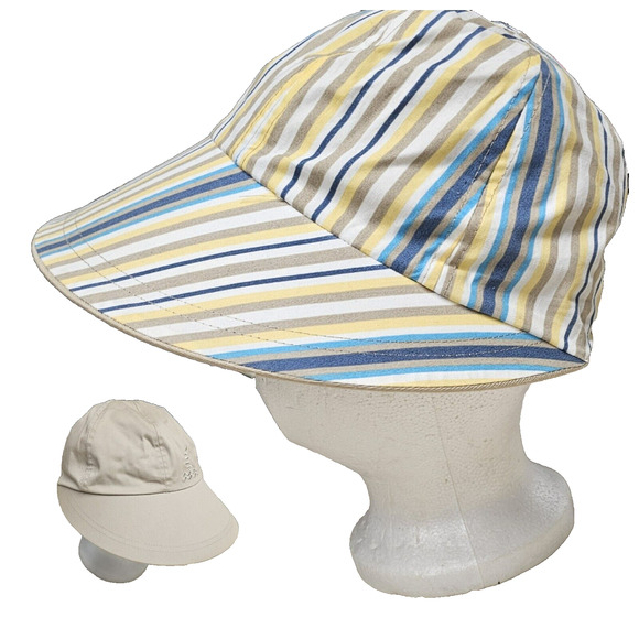 Reversible Face Framer Cap Hat Cotton Sailing Beach Vacation Preppy Outdooor - Picture 1 of 7